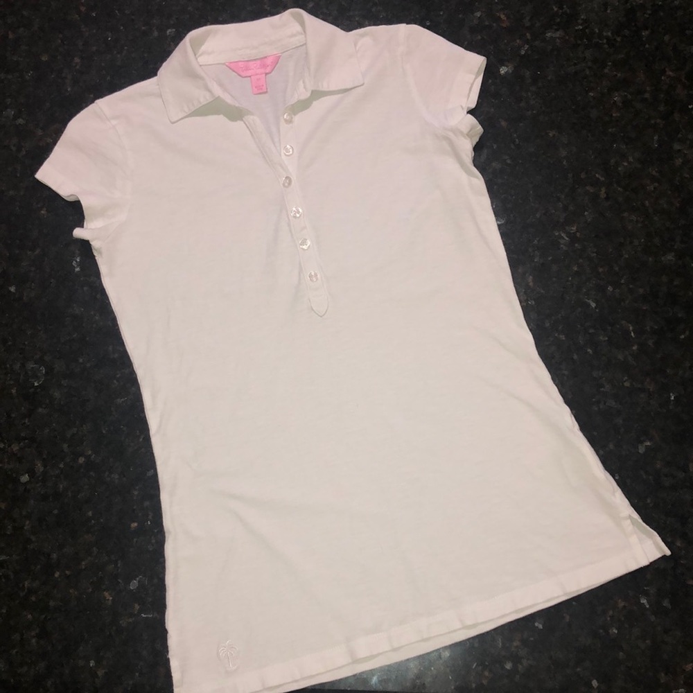 White Lilly Pulitzer Polo